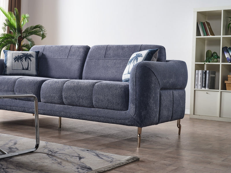 Lugano Convertible Loveseat in Dark Grey - 200-ELIF-LUG-A226-2