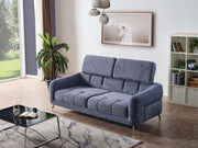 Lugano Convertible Loveseat in Dark Grey - 200-ELIF-LUG-A226-2