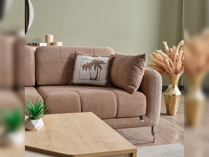 Lugano Convertible Loveseat in Dark Grey - 200-ELIF-LUG-A226-2