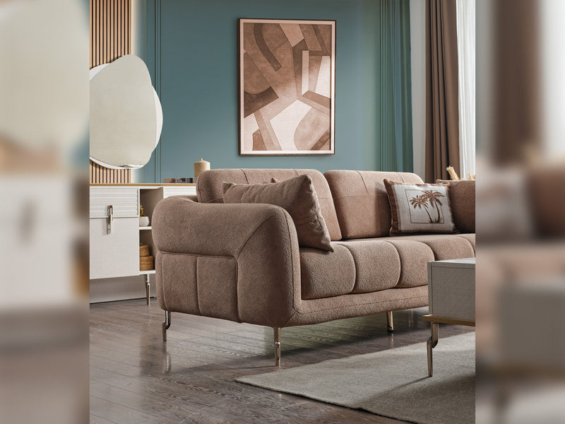 Lugano Convertible Loveseat in Dark Grey - 200-ELIF-LUG-A226-2