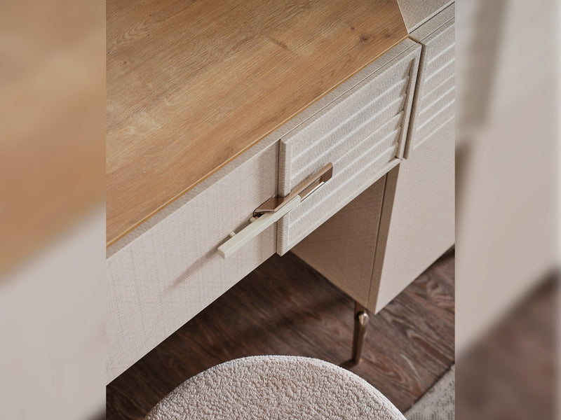 Lugano Dresser With Mirror & Ottoman - 200-ELIF-LUG-A221-DR