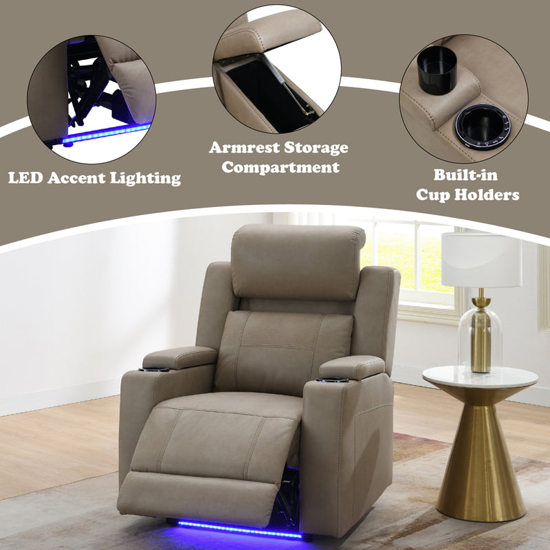 Lugo Power Motion Recliner w/Cup Holder - LV02832