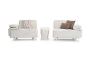 Luma 4-pieces (Sofa & Module Sofa & 2 Chair) Livingroom in Cream - Brown - 200-ELI-LUM-TRNT-06-TRNT-10-3311