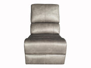 Lumen Leatherette Modular Sectional Armless Chair Charcoal - 600520AC