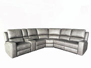 Lumen Leatherette Modular Sectional Armless Chair Charcoal - 600520AC
