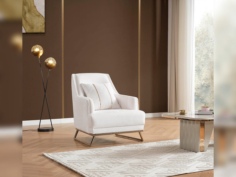 Lumina 4-pieces (2 Sofa & 2 Chair) Livingroom in Beige - 200-ELIF-LUM-A540-3311