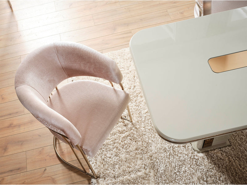 Lumina Diningroom (Consol With Mirror & Dining Table & 6 Dining Chair) - 200-ELIF-LUM-A541-DT-SET