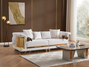 Lumina Stationay Sofa in White - 200-ELIF-LUM-A544-3
