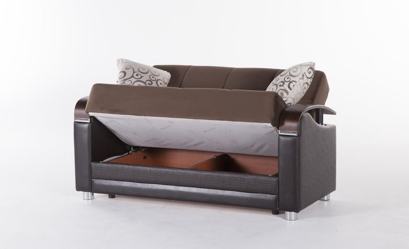 Luna 3 Seat Sleeper (Naomi Brown) 1 Piece - Gate FurnitureSleeper Sofa