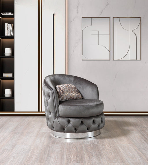 Lupino Gray Velvet Chair [ETA: 5/10] - LUPINOGRAY-CHAIR