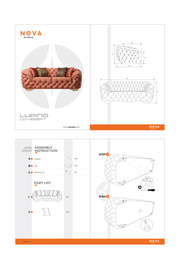 Lupino Gray Velvet Sofa & Loveseat - Gate FurnitureLiving Room Set