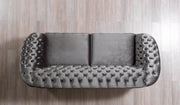 Lupino Gray Velvet Sofa & Loveseat - Gate FurnitureLiving Room Set