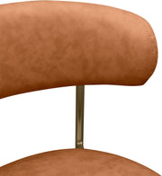Lupita Vegan Leather Upholstered Dining Chair in Cognac, Set of 2 - 759Cognac-C