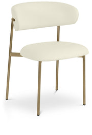 Lupita Vegan Leather Upholstered Dining Chair in Cream, Set of 2 - 759Cream-C