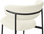 Lupita Vegan Leather Upholstered Dining Chair in Cream, Set of 2 - 760Cream-C