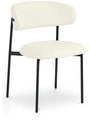Lupita Vegan Leather Upholstered Dining Chair in Cream, Set of 2 - 760Cream-C