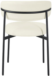 Lupita Vegan Leather Upholstered Dining Chair in Cream, Set of 2 - 760Cream-C