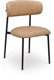 Lupita Vegan Leather Upholstered Dining Chair in Natural, Set of 2 - 760Tan-C