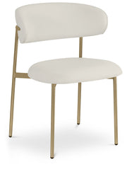 Lupita Vegan Leather Upholstered Dining Chair in White, Set of 2 - 759White-C
