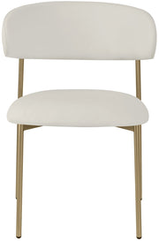 Lupita Vegan Leather Upholstered Dining Chair in White, Set of 2 - 759White-C