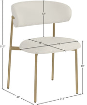 Lupita Vegan Leather Upholstered Dining Chair in White, Set of 2 - 759White-C