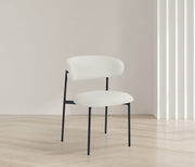 Lupita Vegan Leather Upholstered Dining Chair in White, Set of 2 - 760White-C