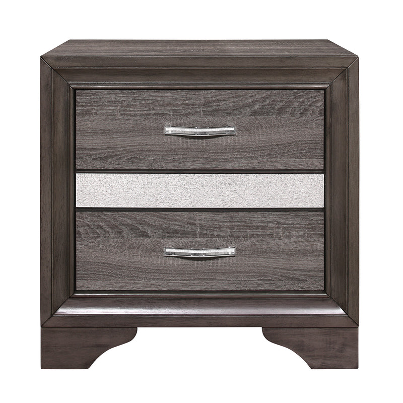 Luster Gray Upholstered Storage Platform Bedroom Set - Gate FurnitureBedroom Set