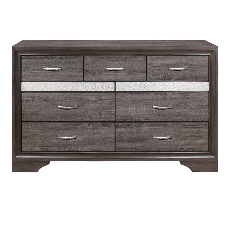 Luster Gray Upholstered Storage Platform Bedroom Set - Gate FurnitureBedroom Set