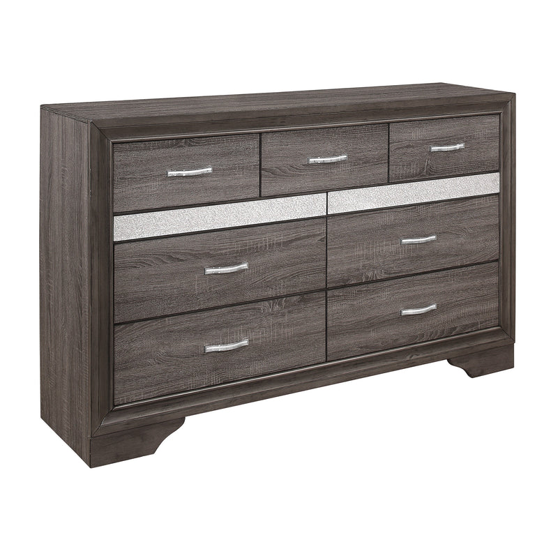 Luster Gray Upholstered Storage Platform Bedroom Set - Gate FurnitureBedroom Set