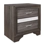 Luster Gray Upholstered Storage Platform Bedroom Set - Gate FurnitureBedroom Set