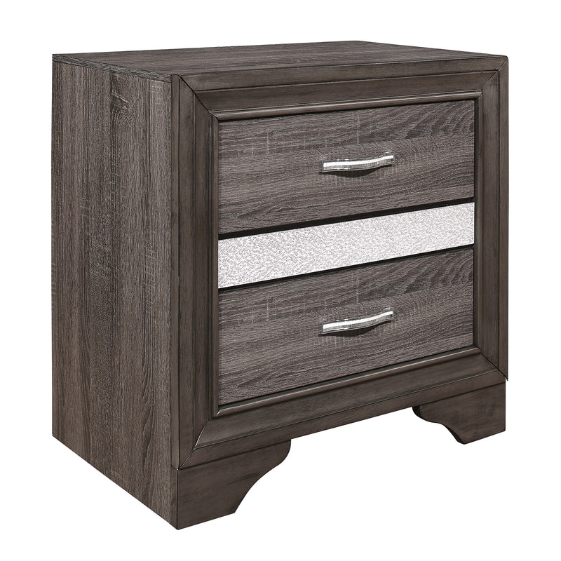 Luster Gray Upholstered Storage Platform Bedroom Set - Gate FurnitureBedroom Set