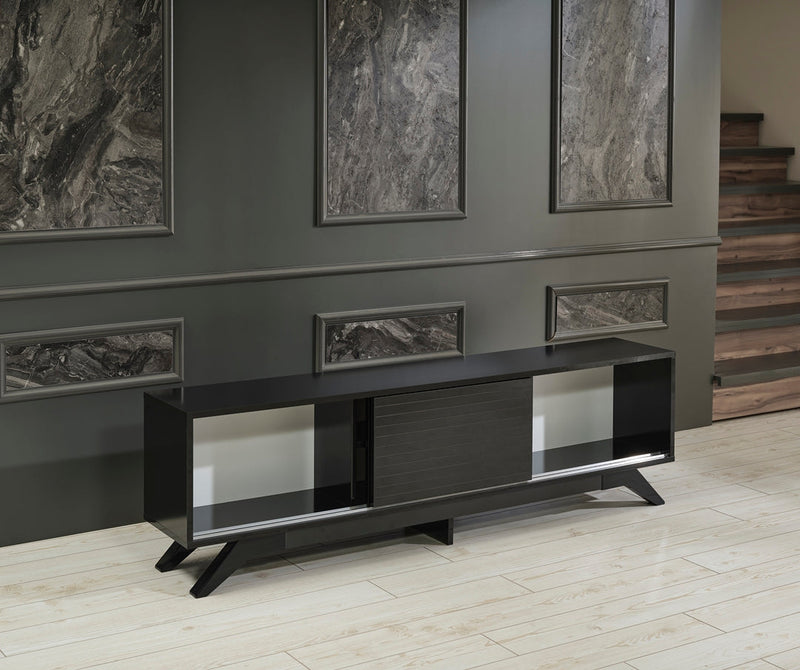 Luxia Tv Stand in Black - 720-LUX-TV-BLACK