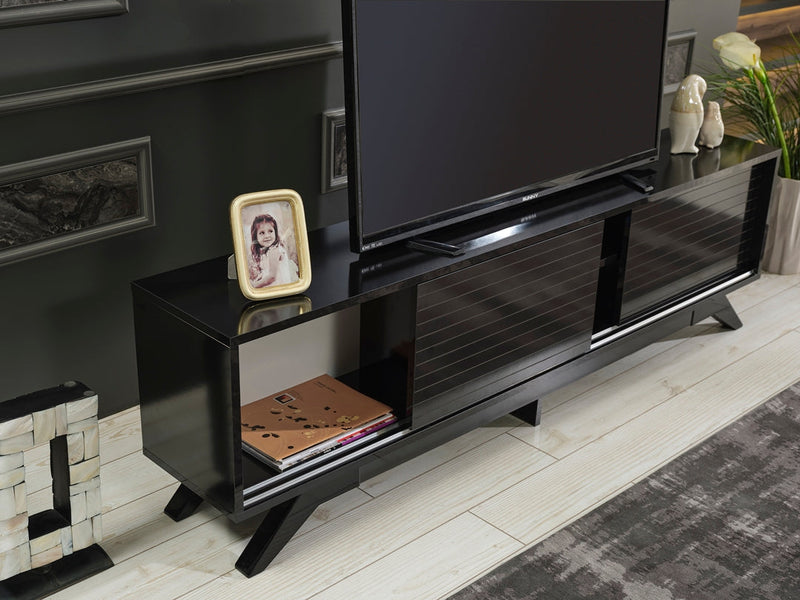Luxia Tv Stand in Black - 720-LUX-TV-BLACK