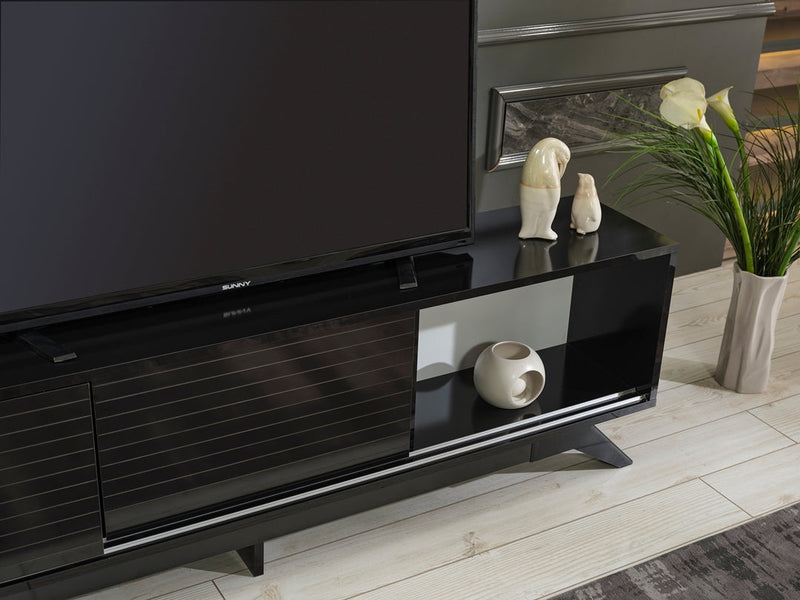 Luxia Tv Stand in Black - 720-LUX-TV-BLACK