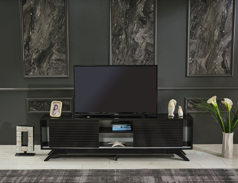 Luxia Tv Stand in Black - 720-LUX-TV-BLACK
