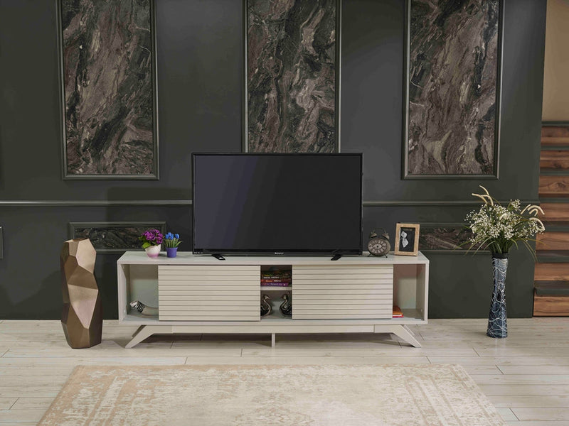 Luxia Tv Stand in Grey - 720-LUX-TV-GREY