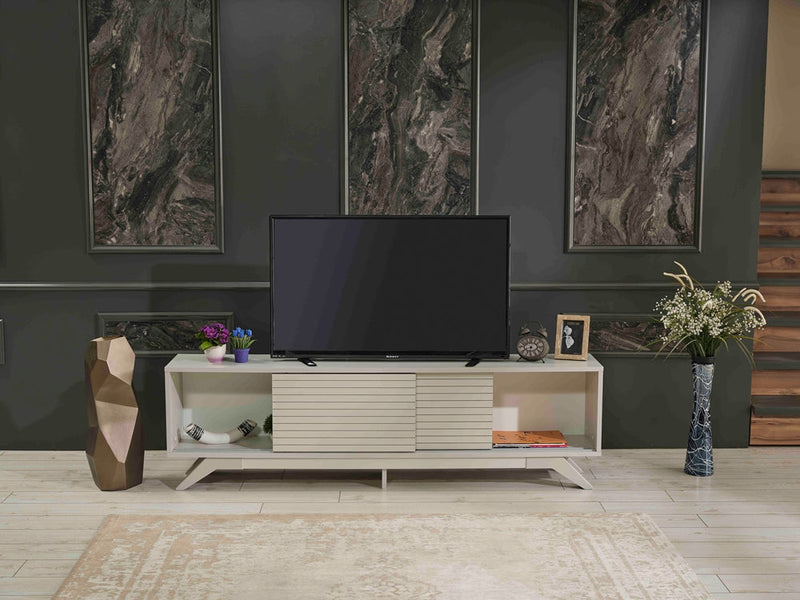 Luxia Tv Stand in Grey - 720-LUX-TV-GREY