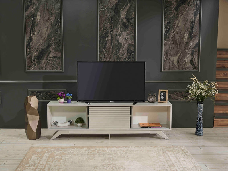 Luxia Tv Stand in Grey - 720-LUX-TV-GREY