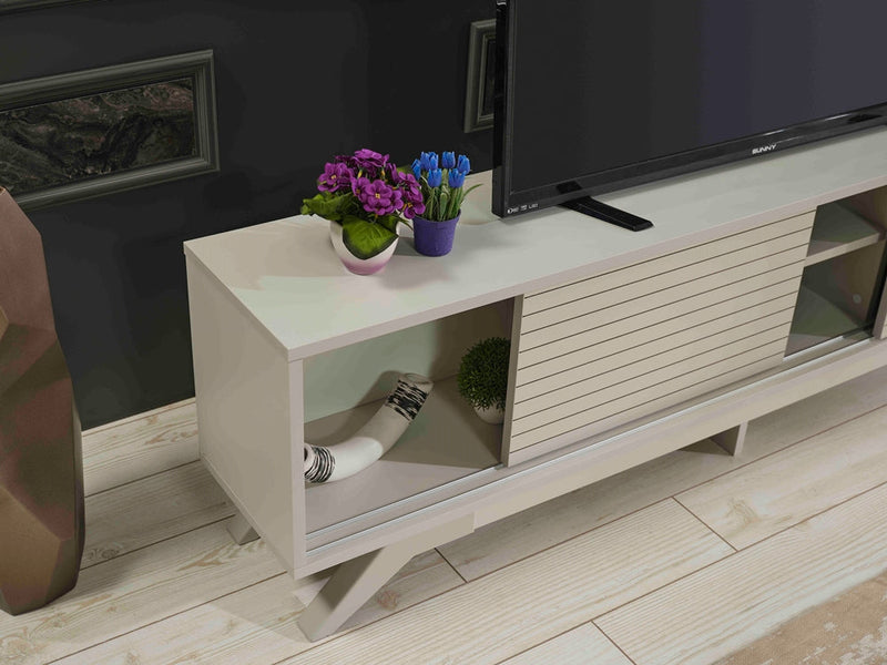 Luxia Tv Stand in Grey - 720-LUX-TV-GREY