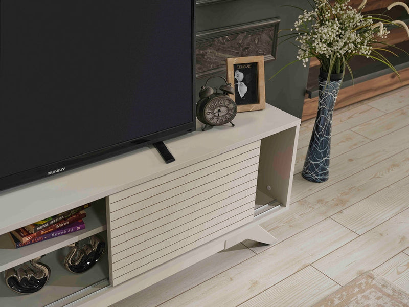 Luxia Tv Stand in Grey - 720-LUX-TV-GREY