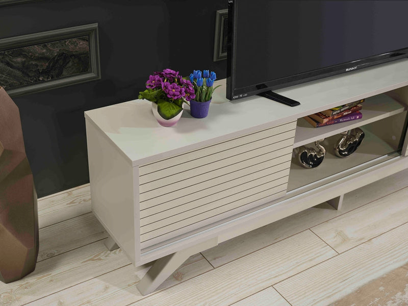 Luxia Tv Stand in Grey - 720-LUX-TV-GREY