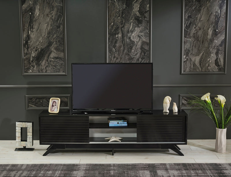 Luxia Tv Stand in Grey - 720-LUX-TV-GREY