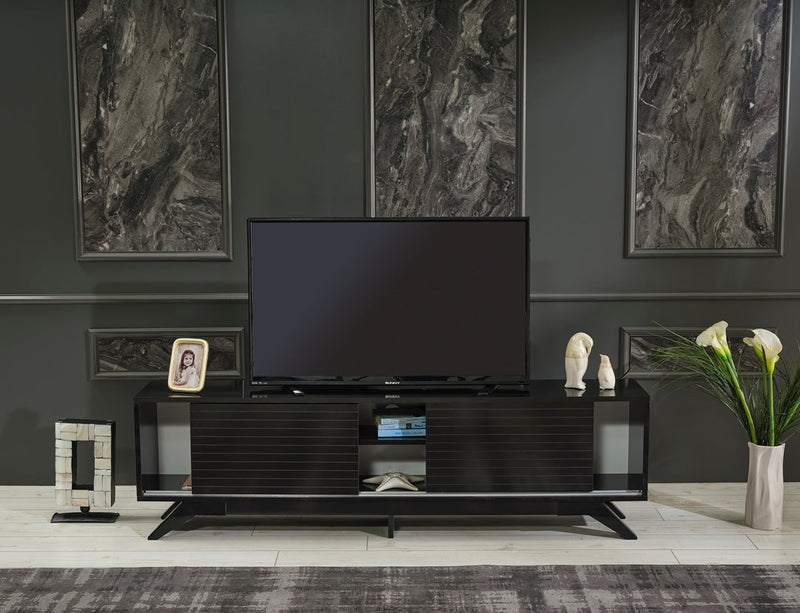 Luxia Tv Stand in Grey - 720-LUX-TV-GREY