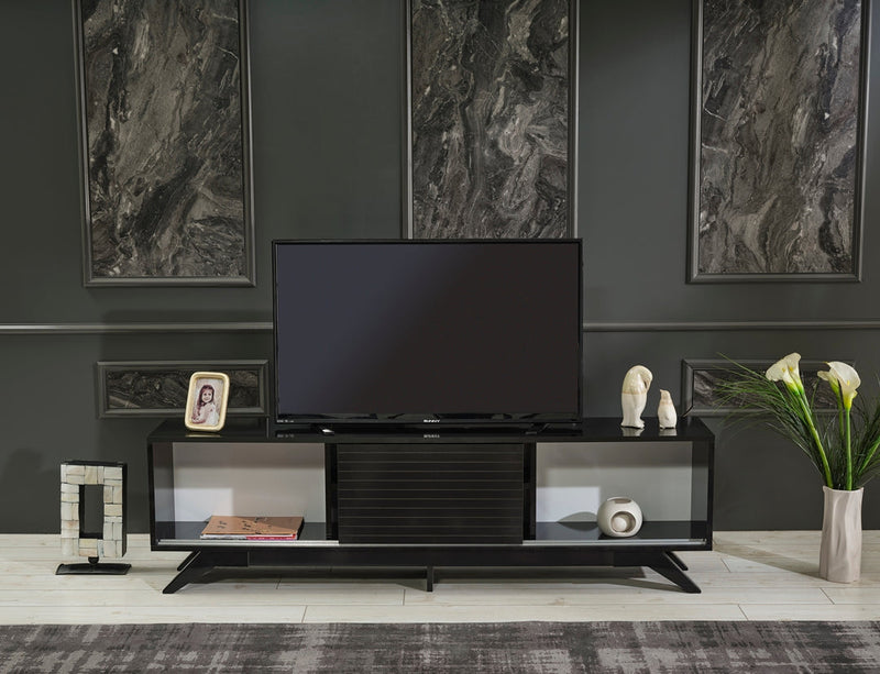 Luxia Tv Stand in Grey - 720-LUX-TV-GREY
