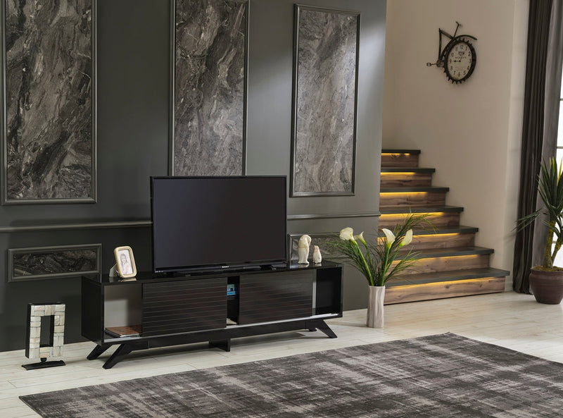 Luxia Tv Stand in Grey - 720-LUX-TV-GREY