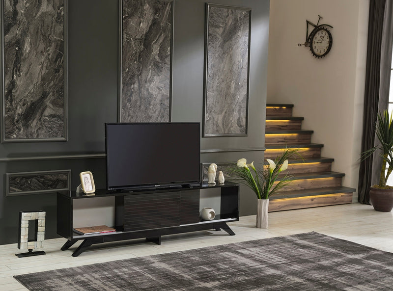 Luxia Tv Stand in Grey - 720-LUX-TV-GREY