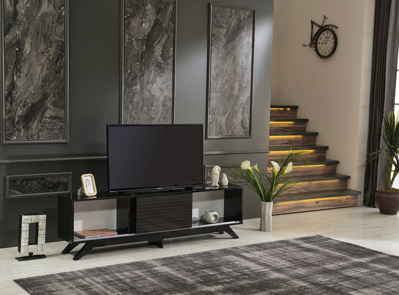 Luxia Tv Stand in Grey - 720-LUX-TV-GREY