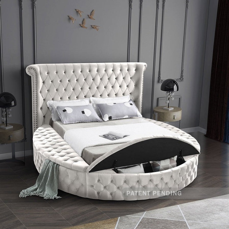 Luxus Velvet Full Bed (3 Boxes) Cream - LuxusCream-F