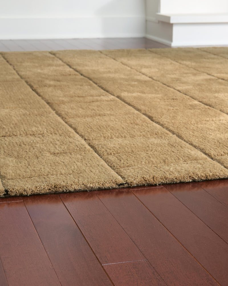 Luzmont Golden Brown Extra Large Rug - R408370
