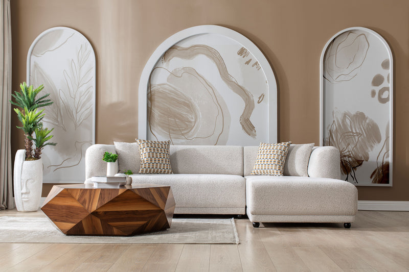 Lyna Ivory 2 Pc RAF Sectional - Gate FurnitureSectional